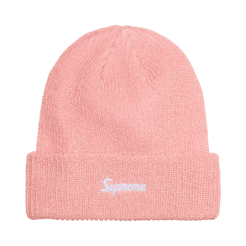 Supreme Loose Gauge Pink Reflective Beanie