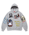 Supreme Stickers Heather Grey Hoodie