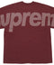 Supreme Checkerboard Intarsia S/S Burgundy Tee