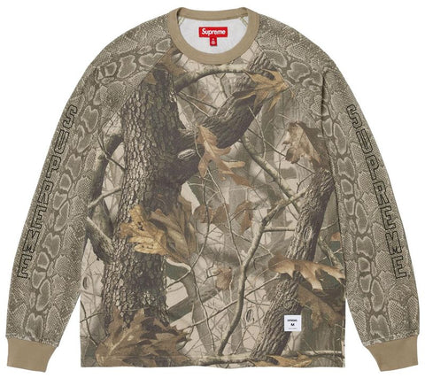 Supreme Wildlife Camo Raglan L/S Tee