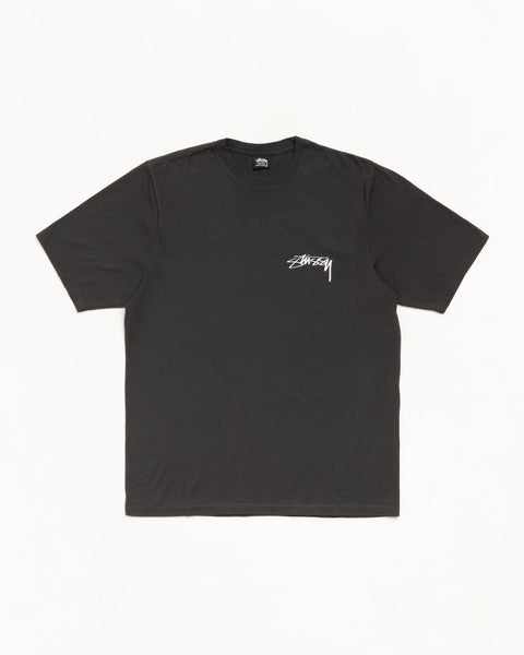 Stussy Skate Stack Faded Black Tee