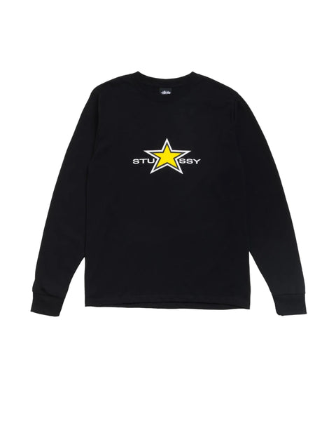 Stussy Star Logo Black L/S