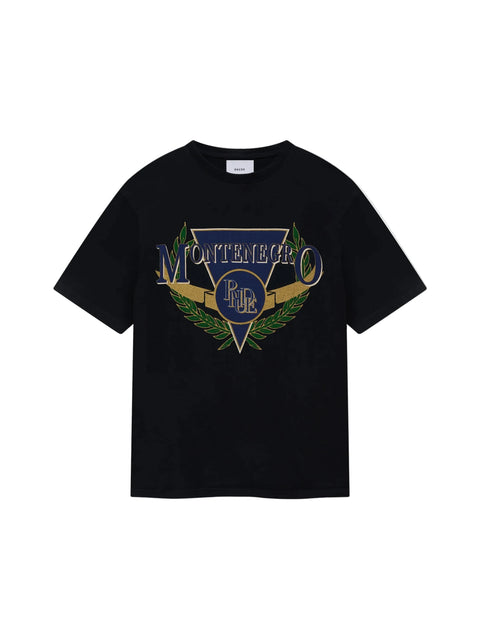 Rhude Montenegro Regatta Black/Navy/Green Tee