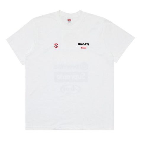 Supreme Ducati Logos White Tee