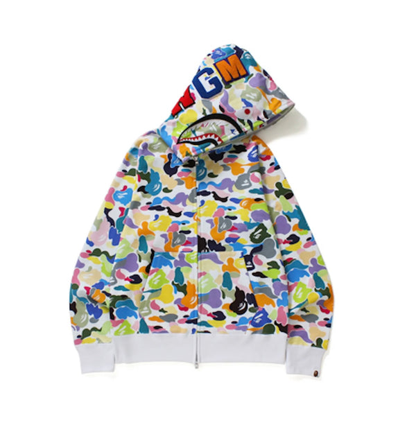 Bape Multi Camo Shark Full Zip