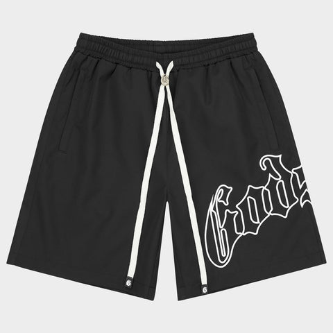 Godspeed OG Logo Black/White Nylon Shorts
