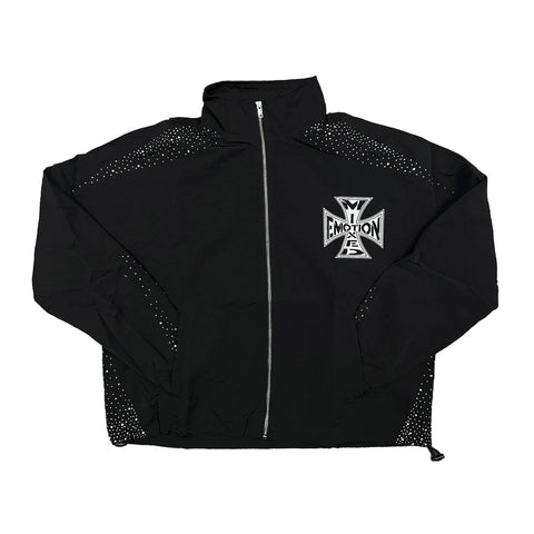 Mixed Emotion Classic Black Nylon Jacket
