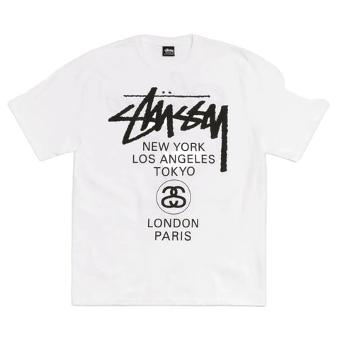 Stussy World Tour White Tee