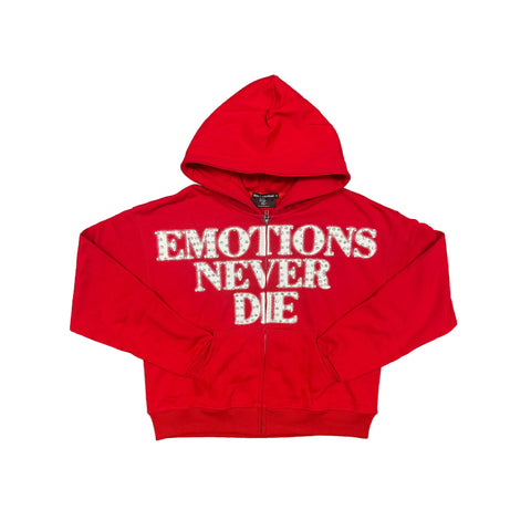 Mixed Emotion End Red Zip Up