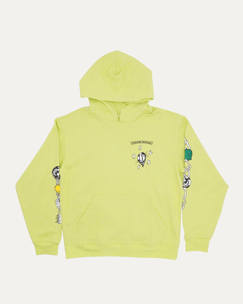 Chrome Hearts Matty Boy Link Lime Green Hoodie