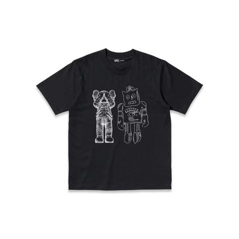 Kaws Andy Warhol Robot Black Tee