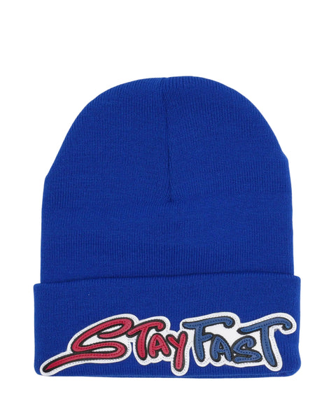 Matty Boy Stay Fast Blue Beanie