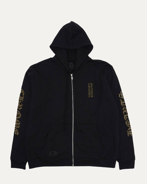 Chrome Hearts Vertical Logo Army Black Zip Up