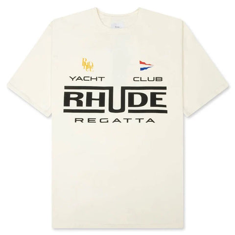 Rhude Regatta Club White/Black/Green Tee