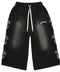 Godspeed Nior Studded 3QTR Black Shorts