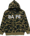 Bape Dark Green Camo Rhinestone Full Zip