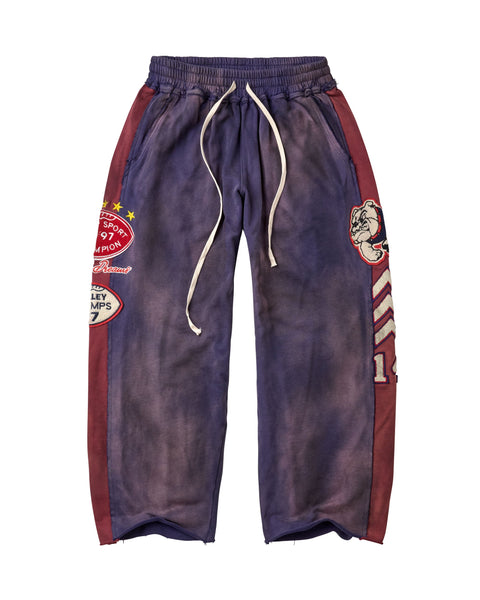 Vale Varsity Navy/Red Sweatpants