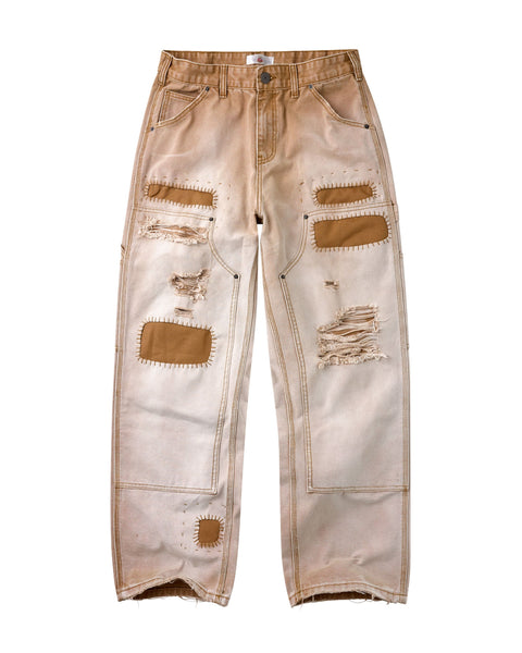 Vale Farm Work Khaki Double Knee Pants