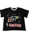 Mixed Emotion Static Black Tee
