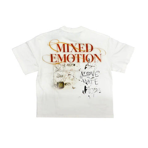 Mixed Emotion Deja Vu White Tee