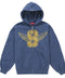 Supreme Winged Zip Up Blue Hoodie