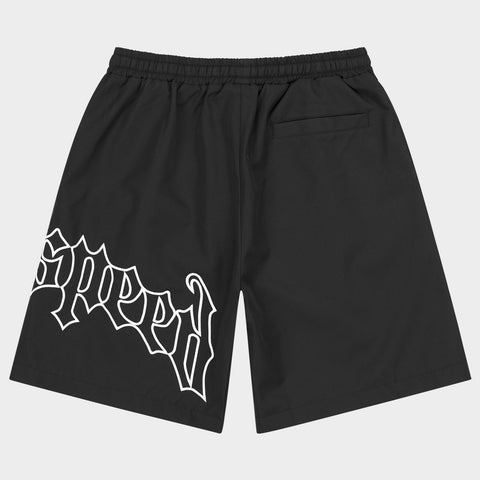 Godspeed OG Logo Black/White Nylon Shorts
