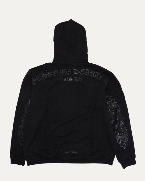 Chrome Hearts Floral Horseshoe Black/Black Hoodie
