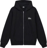 Stussy Basic Black Zip Up