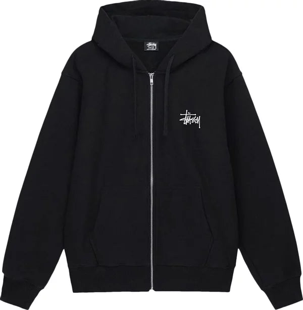 Stussy Basic Black Zip Up