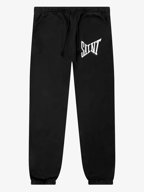 Saint Mxxxx SAINT Logo Black Sweatpants