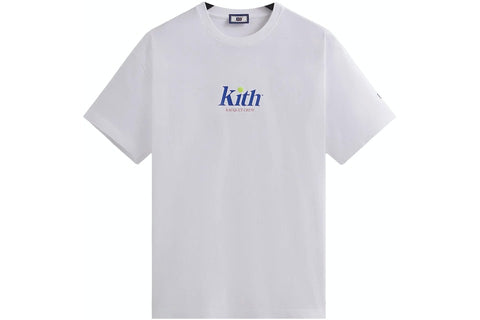 Kith Wilson Racquet Crew Logo Vintage White Tee