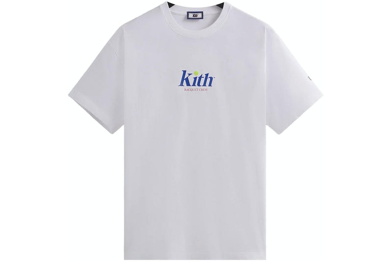 Kith Wilson Racquet Crew Logo Vintage White Tee