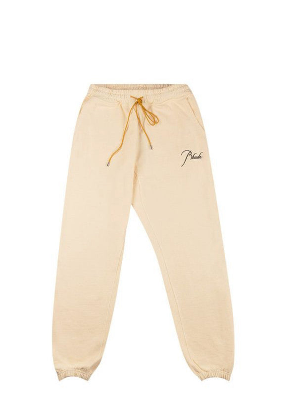 Rhude Vintage White Cuffed Sweatpants