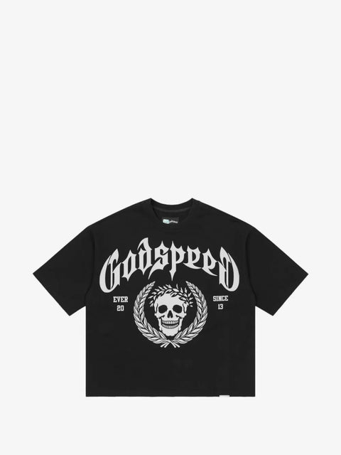 Godspeed Collegiate Black Tee
