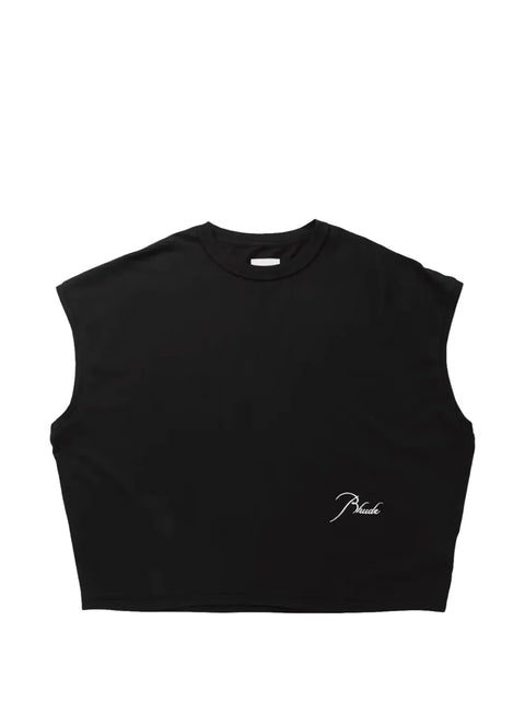 Rhude Classique Black/White Cutoff Tee