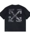 Off-White Paint Splatter Arrow Diag Skate Fit Black Tee