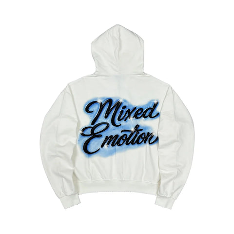 Mixed Emotion Cupids Arrow White Zip Up
