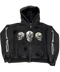 Floor 914 Skull Black Zip Up