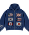 Floor 914 Flag Navy Zip Up