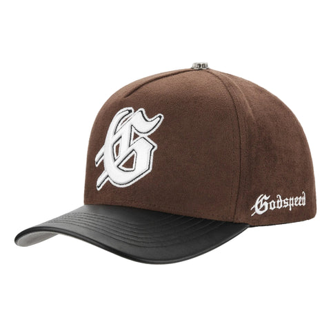 Godspeed Insignia Leather/Suede Chocolate/Black Hat