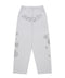 Sp5der Rhinestone Beluga Heather Grey Sweatpants