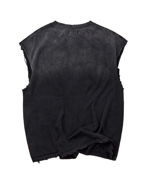 Vale Growth Black Sleeveless Tee
