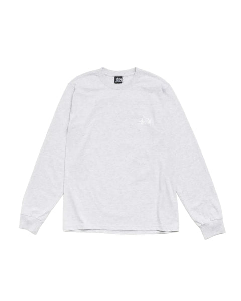 Stussy Basic Ash Heather L/S Tee