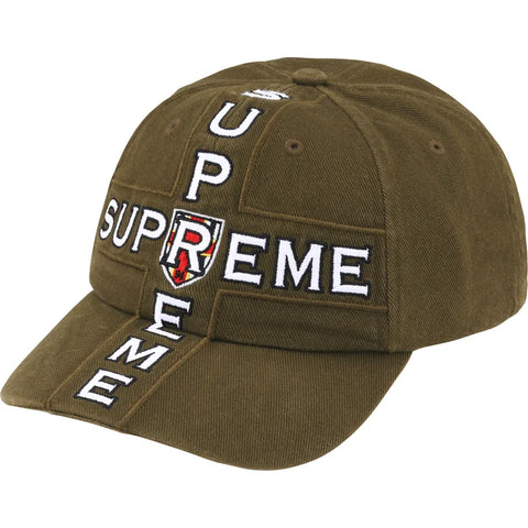 Supreme Cross Olive 6 Panel Hat