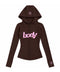 Body by Raven Basics 2.0 Brown/Pink Zip Up