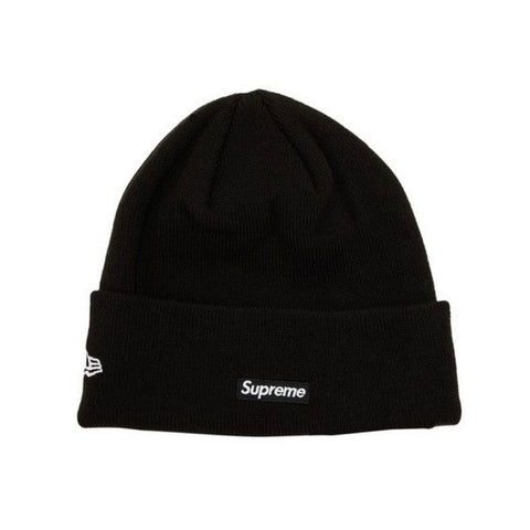 Supreme New Era Script Black Beanie