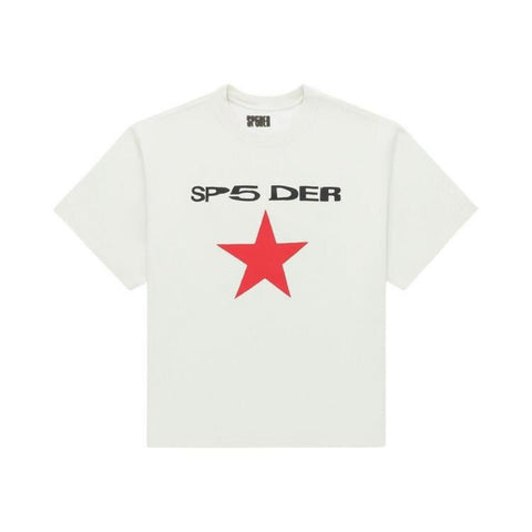 Sp5der Five Point White Tee