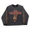 Greedy Unit Flame Washed Black L/S Tee