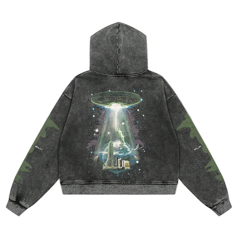 Floor 914 Alien Black Zip Up