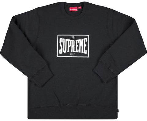 Supreme Warm Up Black Crewneck